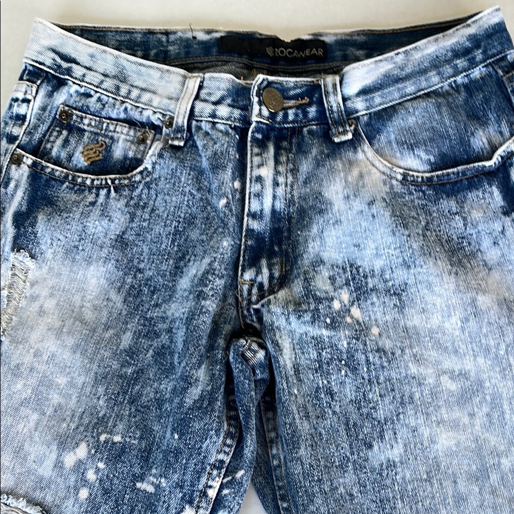 Rocawear Blue Distressed Men's Jeans